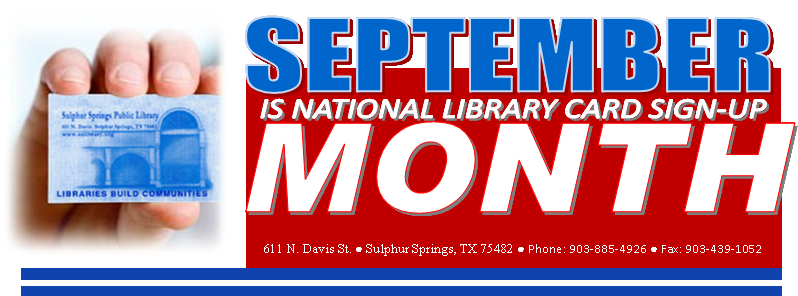 Library Card Sign-up Month